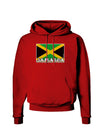 Jamaica Flag Dark Dark Hoodie Sweatshirt-Hoodie-TooLoud-Red-Small-Davson Sales