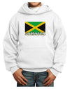 Jamaica Flag Youth Hoodie Pullover Sweatshirt-Youth Hoodie-TooLoud-White-XS-Davson Sales