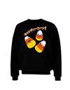 Japanese Kawaii Candy Corn Halloween Adult Dark Sweatshirt-Sweatshirts-TooLoud-Black-Small-Davson Sales