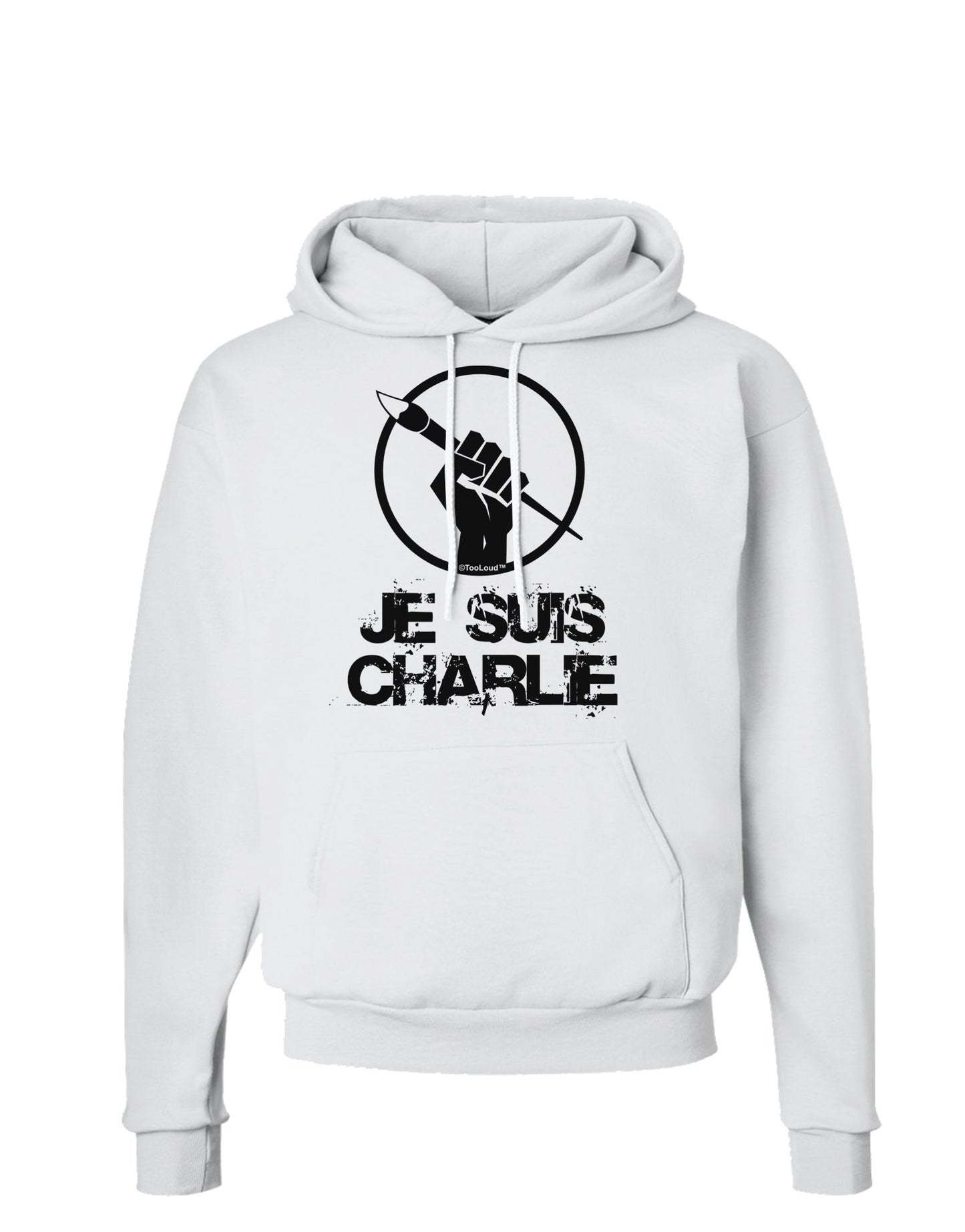 Je Suis Charlie Hoodie Sweatshirt-Hoodie-TooLoud-White-Small-Davson Sales