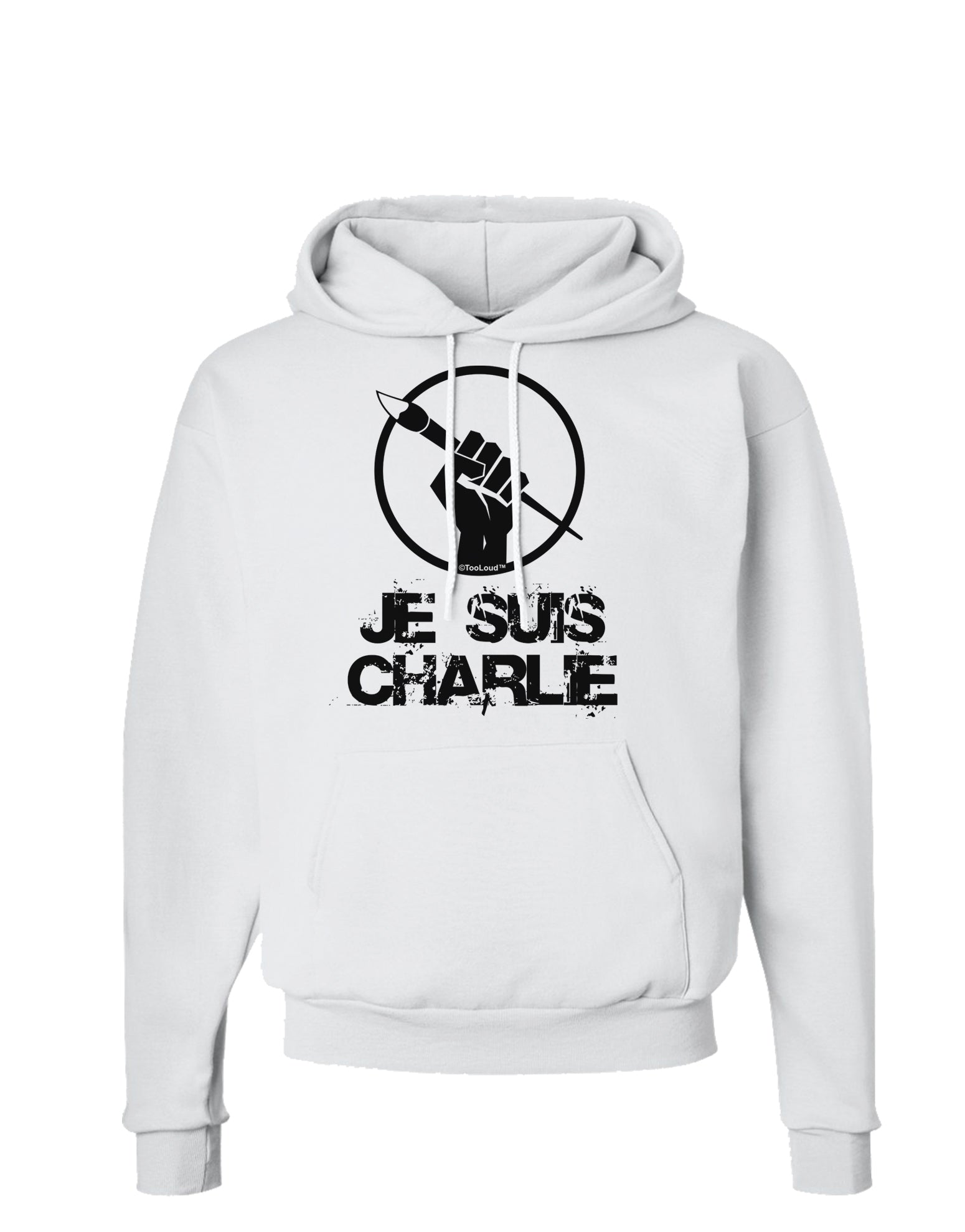 Je Suis Charlie Hoodie Sweatshirt-Hoodie-TooLoud-White-Small-Davson Sales