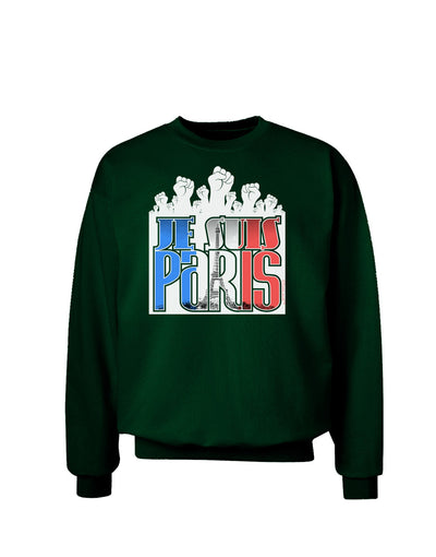 Je Suis Paris - Strong Adult Dark Sweatshirt by-Sweatshirts-TooLoud-Deep-Forest-Green-Small-Davson Sales