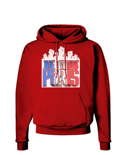 Je Suis Paris - Strong Dark Hoodie Sweatshirt by-Hoodie-TooLoud-Red-Small-Davson Sales