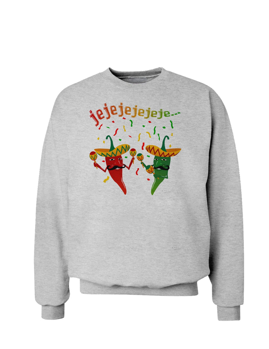 Jejeje Mexican Chili Peppers Sweatshirt-Sweatshirts-TooLoud-White-Small-Davson Sales