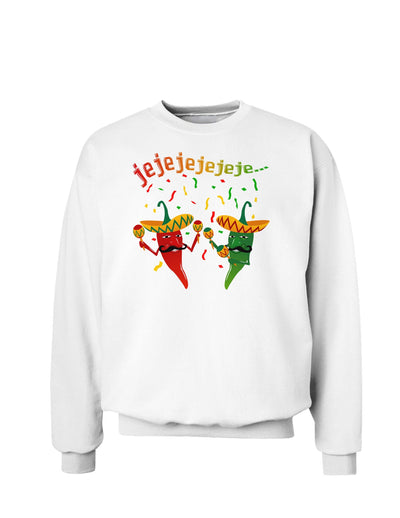 Jejeje Mexican Chili Peppers Sweatshirt-Sweatshirts-TooLoud-White-Small-Davson Sales