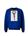 Jellyfish Outlined in Purple Watercolor Adult Dark Sweatshirt-Sweatshirts-TooLoud-Deep-Royal-Blue-Small-Davson Sales