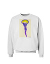 Jellyfish Outlined in Purple Watercolor Sweatshirt-Sweatshirts-TooLoud-White-Small-Davson Sales