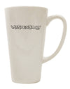 JeSuisBacon Deco 16 Ounce Conical Latte Coffee Mug - Expertly Crafted Drinkware-Conical Latte Mug-TooLoud-White-Davson Sales