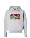 Jesus is the Reason for the Season Christmas Hoodie Sweatshirt-Hoodie-TooLoud-AshGray-Small-Davson Sales