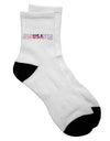 Jesus Saves USA Design Adult Short Socks - A Remarkable Addition to Your Ecommerce Collection by TooLoud-Socks-TooLoud-White-Ladies-4-6-Davson Sales