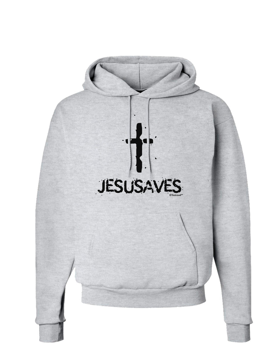 JESUSAVES - Jesus Saves Cross Design Hoodie Sweatshirt by TooLoud-Hoodie-TooLoud-White-Small-Davson Sales