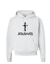 JESUSAVES - Jesus Saves Cross Design Hoodie Sweatshirt by TooLoud-Hoodie-TooLoud-White-Small-Davson Sales