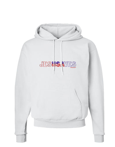 JesUSAves - Jesus Saves USA Design Hoodie Sweatshirt by TooLoud-Hoodie-TooLoud-White-Small-Davson Sales