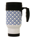 Jewish Stainless Steel Travel Mug - Exquisite Stars of David Design by TooLoud-Travel Mugs-TooLoud-White-Davson Sales