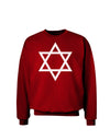 Jewish Star of David Adult Dark Sweatshirt by TooLoud-Sweatshirts-TooLoud-Deep-Red-Small-Davson Sales