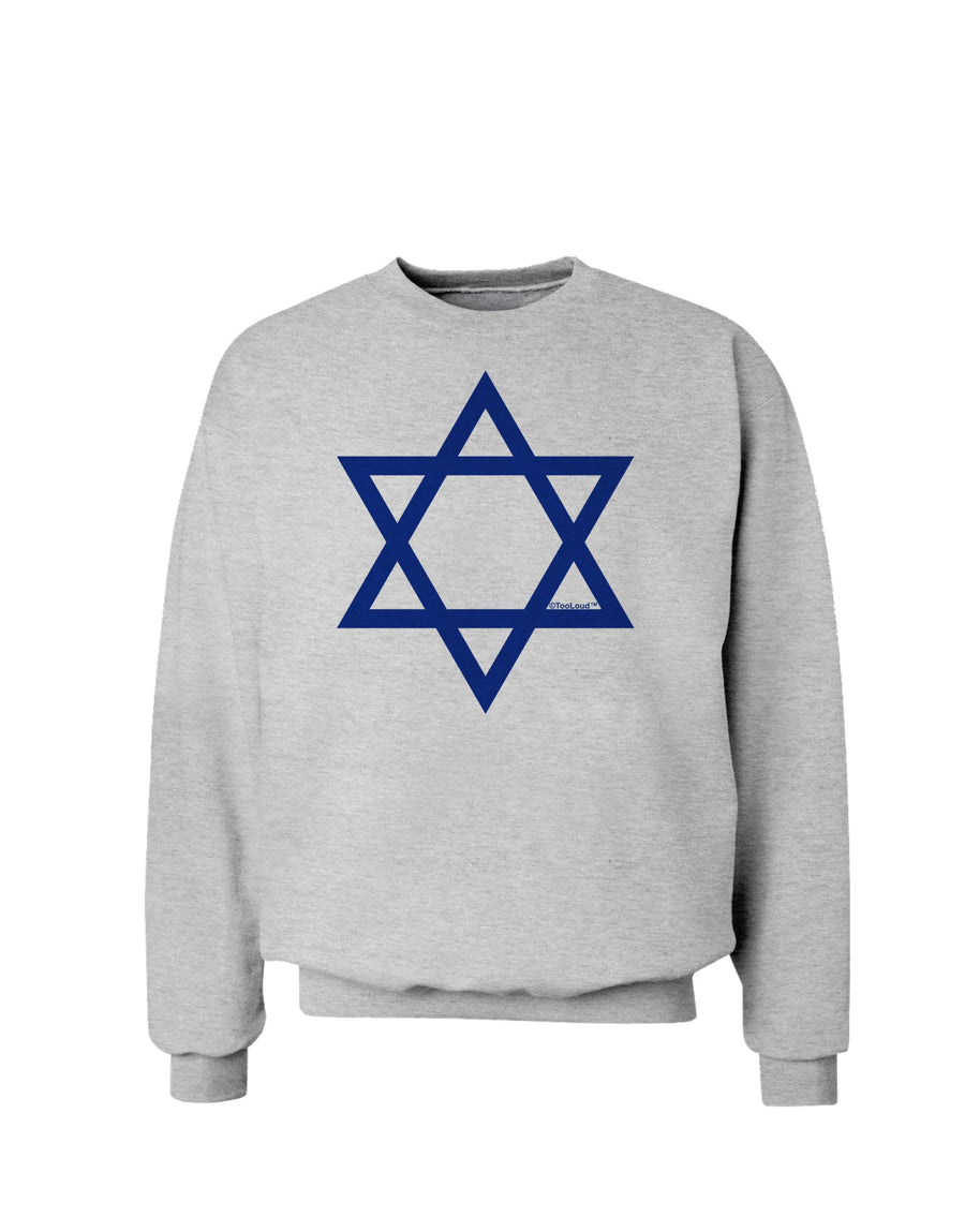 Jewish Star of David Sweatshirt by TooLoud-Sweatshirts-TooLoud-White-Small-Davson Sales
