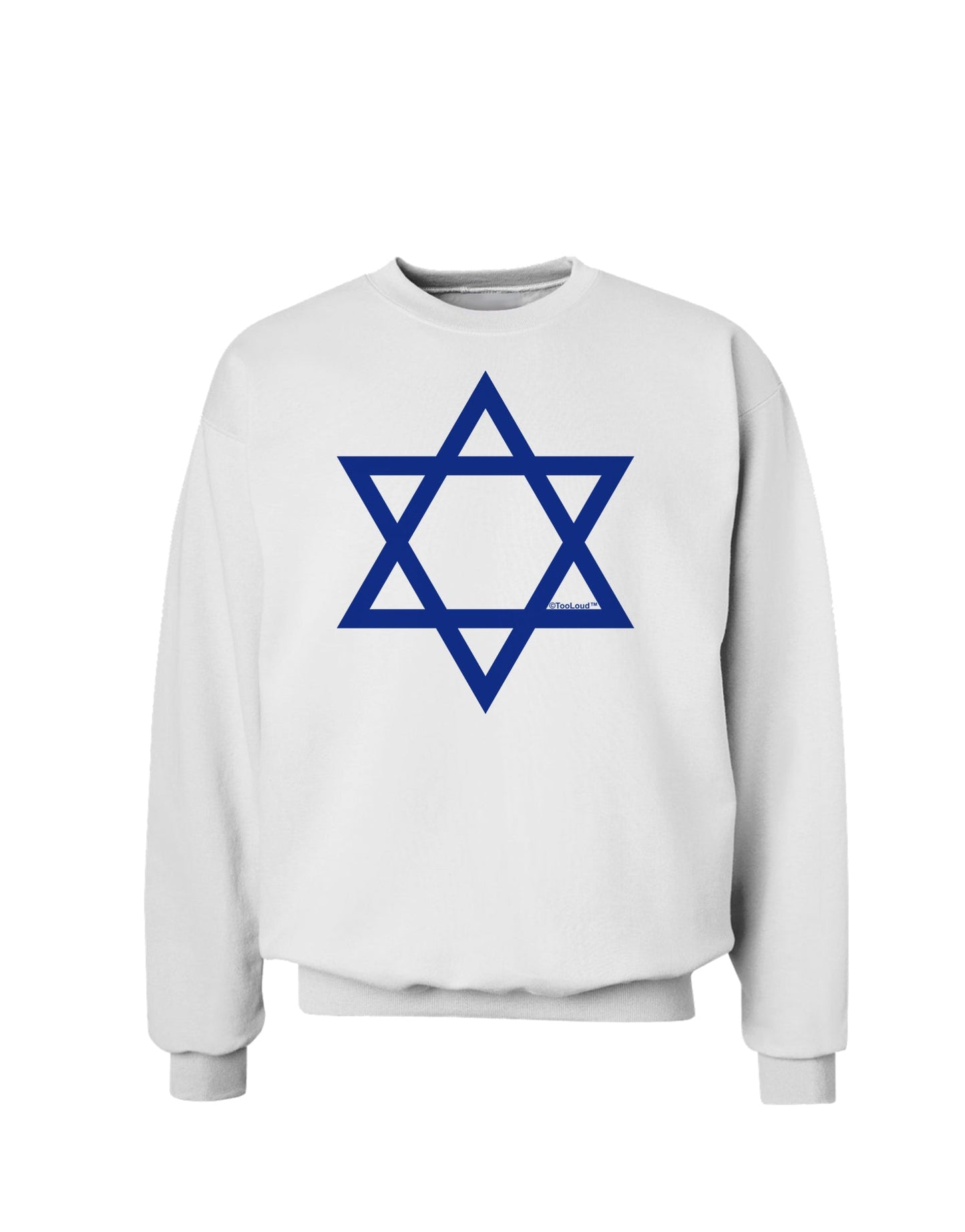 Jewish Star of David Sweatshirt by TooLoud-Sweatshirts-TooLoud-White-Small-Davson Sales