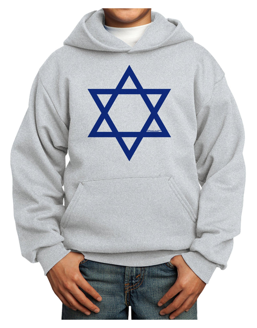 Jewish Star of David Youth Hoodie Pullover Sweatshirt by TooLoud