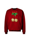 Jingle Balls Adult Dark Sweatshirt-Sweatshirts-TooLoud-Deep-Red-Small-Davson Sales