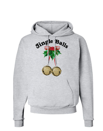 Jingle Balls with Text Hoodie Sweatshirt-Hoodie-TooLoud-AshGray-Small-Davson Sales