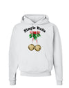 Jingle Balls with Text Hoodie Sweatshirt-Hoodie-TooLoud-White-Small-Davson Sales