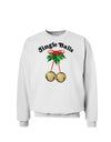 Jingle Balls with Text Sweatshirt-Sweatshirts-TooLoud-White-Small-Davson Sales