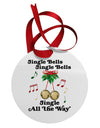 Jingle Bells All the way Circular Metal Ornament-Ornament-TooLoud-White-Davson Sales