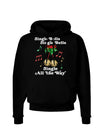 Jingle Bells All the way Dark Hoodie Sweatshirt-Hoodie-TooLoud-Black-Small-Davson Sales