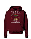 Jingle Bells All the way Dark Hoodie Sweatshirt-Hoodie-TooLoud-Maroon-Small-Davson Sales