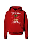 Jingle Bells All the way Dark Hoodie Sweatshirt-Hoodie-TooLoud-Red-Small-Davson Sales