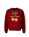 Jingle My Bells Adult Dark Sweatshirt-Sweatshirts-TooLoud-Deep-Red-Small-Davson Sales