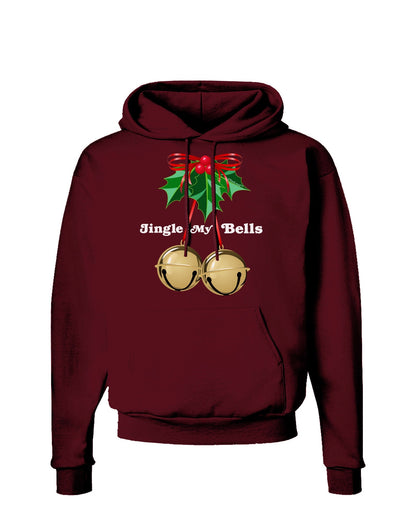 Jingle My Bells Dark Hoodie Sweatshirt-Hoodie-TooLoud-Maroon-Small-Davson Sales