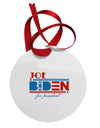Joe Biden for President Circular Metal Ornament-Ornament-TooLoud-Davson Sales
