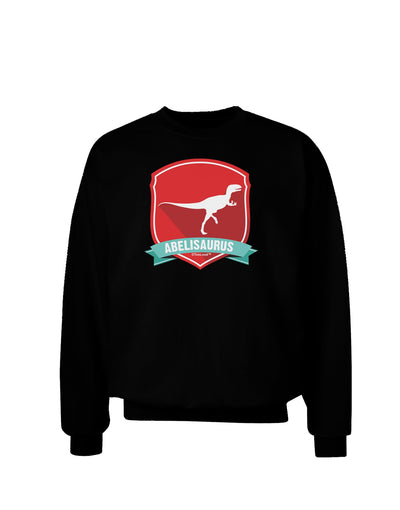 Jurassic Abelisaurus Dinosaur Design Adult Dark Sweatshirt by TooLoud-Sweatshirts-TooLoud-Black-Small-Davson Sales