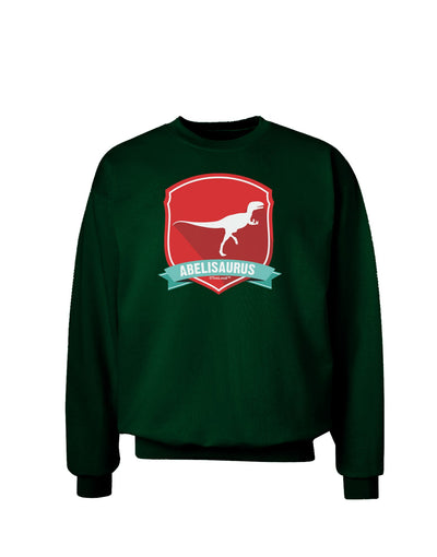 Jurassic Abelisaurus Dinosaur Design Adult Dark Sweatshirt by TooLoud-Sweatshirts-TooLoud-Deep-Forest-Green-Small-Davson Sales