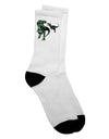 Jurassic Dinosaur Design 1 Adult Crew Socks - Expertly Curated by TooLoud-Socks-TooLoud-White-Ladies-4-6-Davson Sales