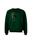 Jurassic Dinosaur Design 1 Adult Dark Sweatshirt by TooLoud-Sweatshirts-TooLoud-Deep-Forest-Green-Small-Davson Sales