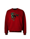 Jurassic Dinosaur Design 1 Adult Dark Sweatshirt by TooLoud-Sweatshirts-TooLoud-Deep-Red-Small-Davson Sales