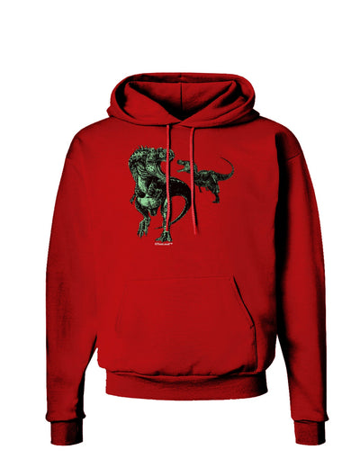 Jurassic Dinosaur Design 1 Dark Hoodie Sweatshirt by TooLoud-Hoodie-TooLoud-Red-Small-Davson Sales