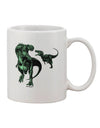 Jurassic Dinosaur Design 1: Exquisite 11 oz Coffee Mug - Crafted by a Drinkware Expert-11 OZ Coffee Mug-TooLoud-White-Davson Sales