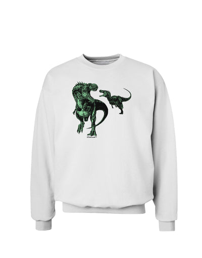 Jurassic Dinosaur Design 1 Sweatshirt by TooLoud-Sweatshirts-TooLoud-White-Small-Davson Sales