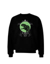 Jurassic Dinosaur Face Adult Dark Sweatshirt by TooLoud-Sweatshirts-TooLoud-Black-Small-Davson Sales