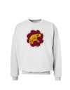 Jurassic Dinosaur Face Blood Splatter Sweatshirt by TooLoud-Sweatshirts-TooLoud-White-Small-Davson Sales