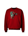 Jurassic Dinosaur Metallic - Silver Adult Dark Sweatshirt by TooLoud-Sweatshirts-TooLoud-Deep-Red-Small-Davson Sales