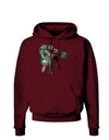 Jurassic Dinosaur Metallic - Silver Dark Hoodie Sweatshirt by TooLoud-Hoodie-TooLoud-Maroon-Small-Davson Sales