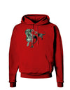 Jurassic Dinosaur Metallic - Silver Dark Hoodie Sweatshirt by TooLoud-Hoodie-TooLoud-Red-Small-Davson Sales