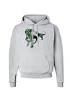 Jurassic Dinosaur Metallic - Silver Hoodie Sweatshirt by TooLoud-Hoodie-TooLoud-AshGray-Small-Davson Sales