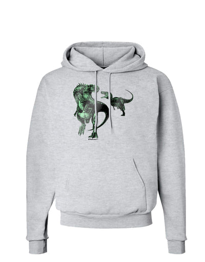 Jurassic Dinosaur Metallic - Silver Hoodie Sweatshirt by TooLoud-Hoodie-TooLoud-AshGray-Small-Davson Sales