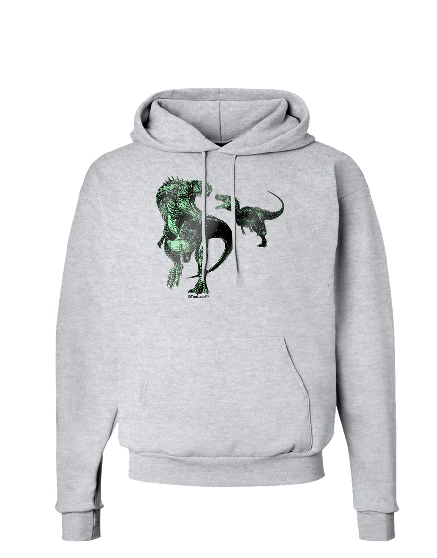 Jurassic Dinosaur Metallic - Silver Hoodie Sweatshirt by TooLoud-Hoodie-TooLoud-White-Small-Davson Sales