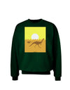 Jurassic Dinosaur Sunrise Adult Dark Sweatshirt by TooLoud-Sweatshirts-TooLoud-Deep-Forest-Green-Small-Davson Sales